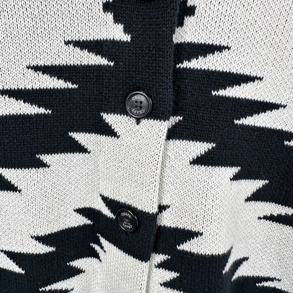 Bold Navajo Knit Cardi — Chaps Blue Label XL Cozy Blanket Style - Picture 4 of 6